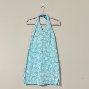 Vintage Lilly Pulitzer Girl’s Halter Blue Seashells Dress